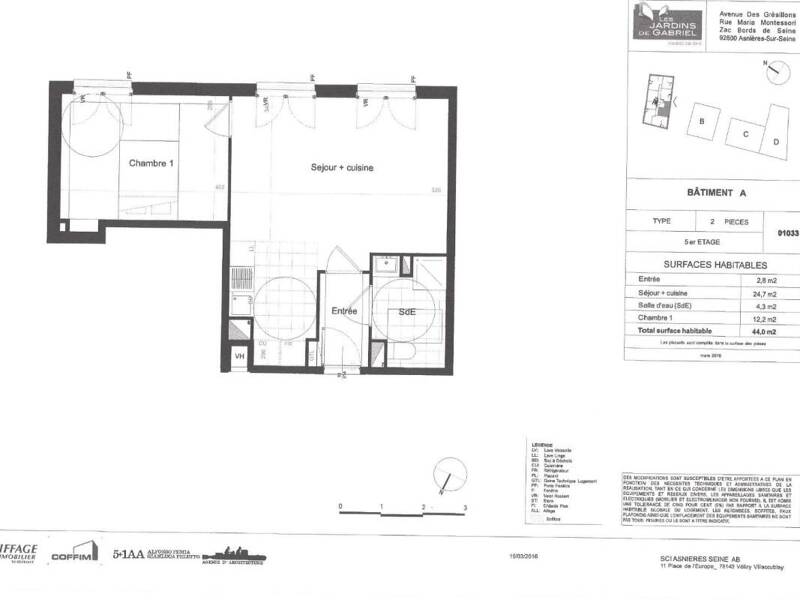 Maison à louer, 44m², ASNIERES SUR SEINE