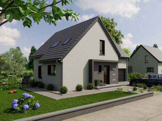 Terrain avec maison neuve à vendre 389 482 € 6 pièces 4 chambres 112 m² 4 900 m² de terrain Saint-Germain-le-Chatelet 90110