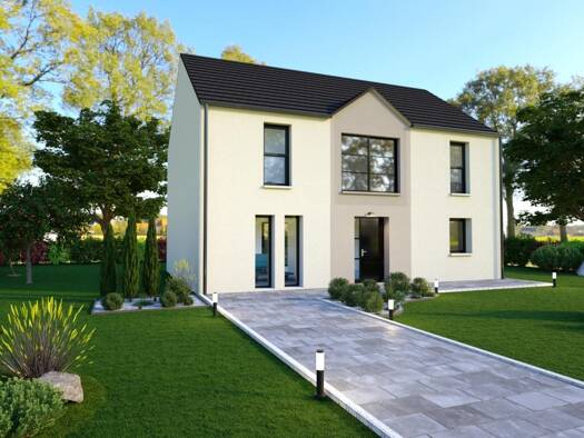 Terrain avec maison neuve à vendre 403 688 € 7 pièces 5 chambres 145 m² 400 m² de terrain La Pepiniere-Malesherbes Sarcelles 95200