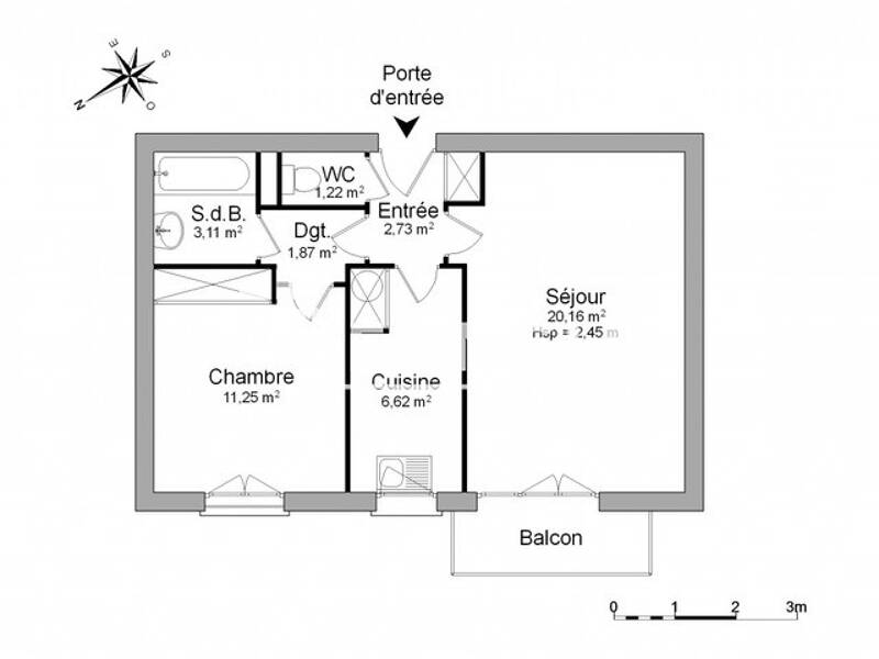 Maison à louer, 47m², VERNEUIL SUR SEINE