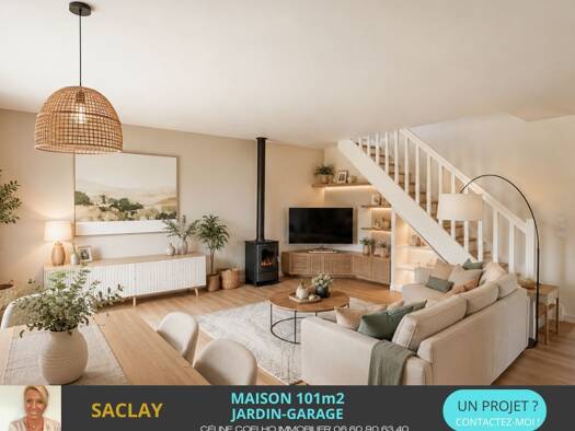 Maison à vendre 449 000 € 5 pièces 4 chambres 101 m² 130 m² de terrain Saclay 91400