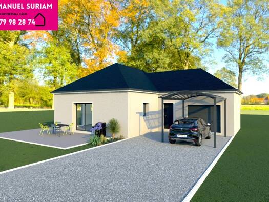 Terrain avec maison neuve à vendre 234 433 € 4 pièces 3 chambres 90 m² 518 m² de terrain Potigny 14420