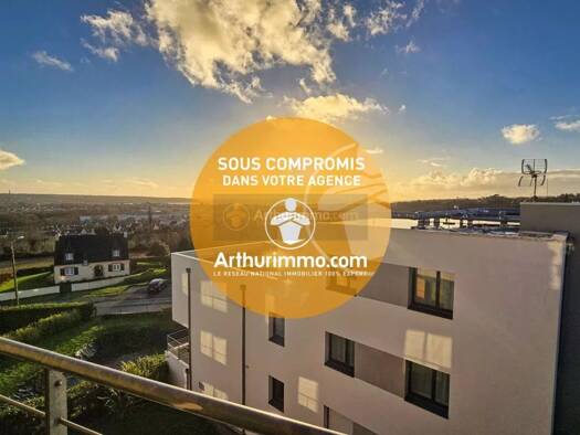 Appartement à vendre 243 800 € 3 pièces 2 chambres 63,4 m² Étage 3/3 Bourg Le Relecq-Kerhuon 29480