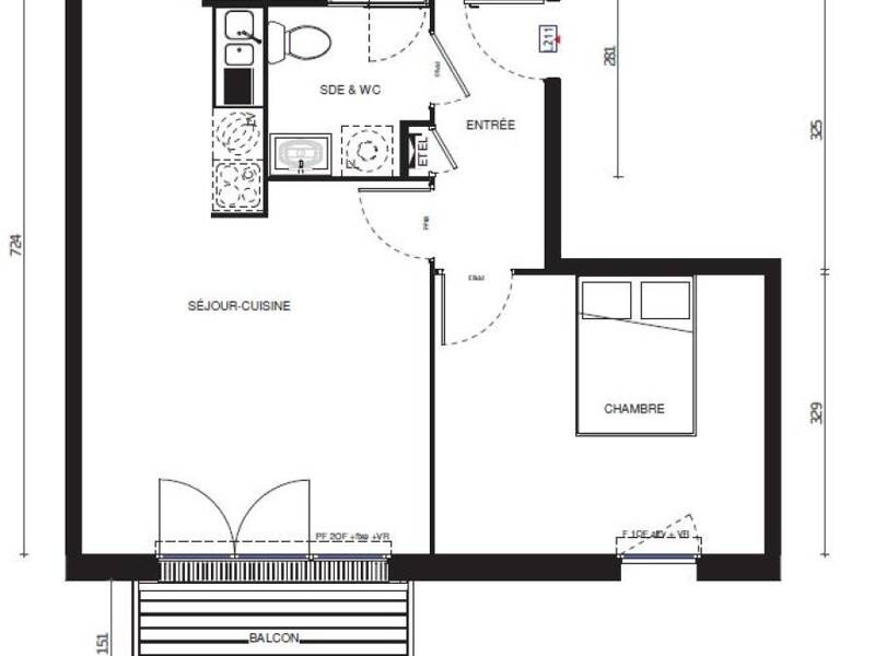 Maison à louer, 46m², HALLENNES LEZ HAUBOURDIN