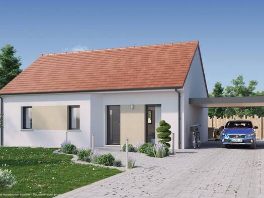 Terrain avec maison neuve à vendre 188 727 € 4 pièces 3 chambres 76 m² 790 m² de terrain Labergement-lès-Seurre 21820