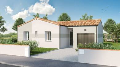 Maison neuve à vendre 189 028 € 3 pièces 2 chambres 76 m² 373 m² de terrain Beaulieu-sous-la-Roche 85190