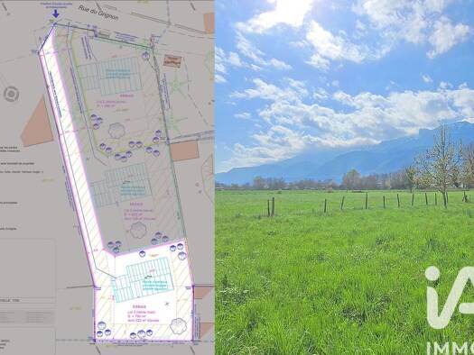 Terrain à vendre 110 000 € 760 m² de terrain César-Terrier-Villard Noir Pontcharra 38530