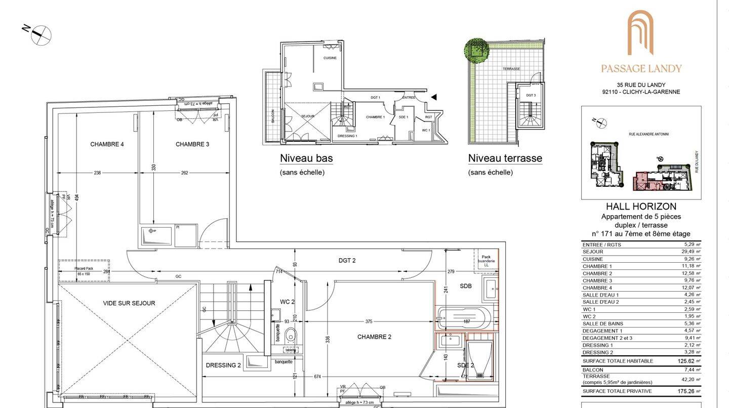 Maison à louer, 126m², CLICHY