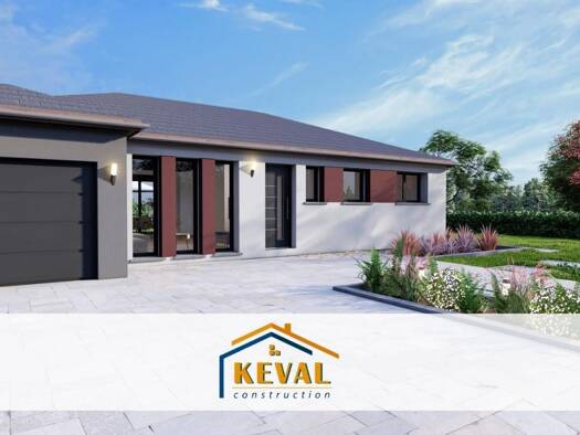 Terrain avec maison neuve à vendre 219 000 € 4 pièces 3 chambres 89 m² 1 100 m² de terrain Hommarting 57400