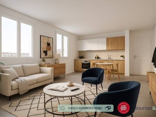 Appartement à vendre - neuf 250 500 € 3 pièces 2 chambres 64 m² 1er étage Sud Est Perros-Guirec 22700