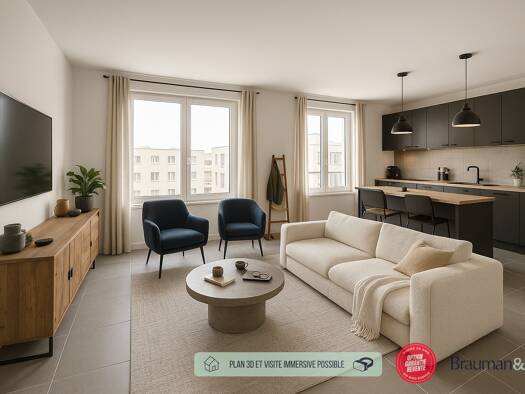 Appartement à vendre - neuf 189 000 € 3 pièces 2 chambres 60 m² RDC Centre-Gigny-Noue Centre Saint-Dizier 52100