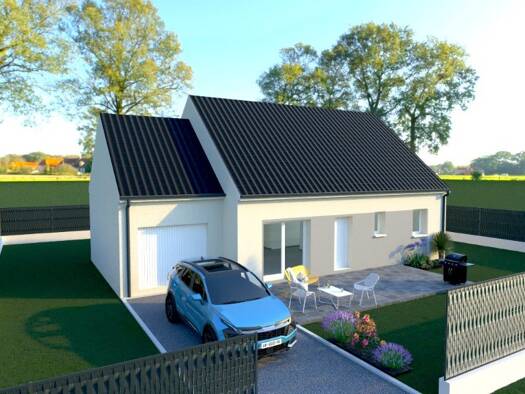 Terrain avec maison neuve à vendre 175 000 € 5 pièces 3 chambres 80 m² 1 000 m² de terrain Le Héron 76780