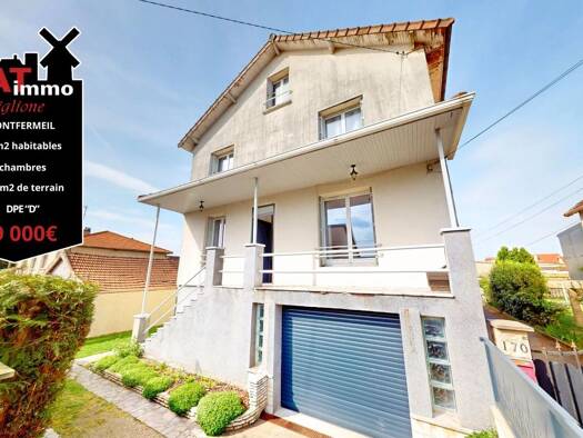 Maison à vendre 349 000 € 7 pièces 5 chambres 118 m² 332 m² de terrain Montfermeil 93370