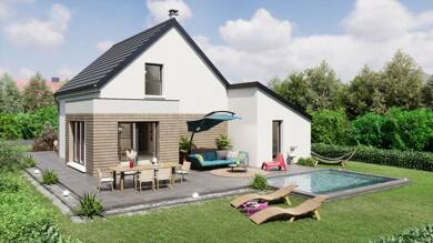 Terrain avec maison neuve à vendre 384 700 € Boersch 67530