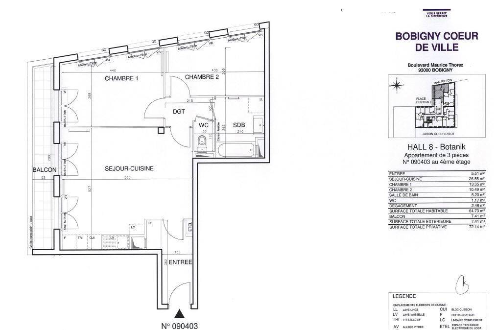 Maison à louer, 64m², BOBIGNY