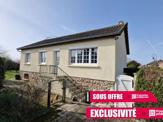 Maison à vendre 129 900 € 4 pièces 2 chambres 64 m² 540 m² de terrain Saint-André-de-l'Eure 27220