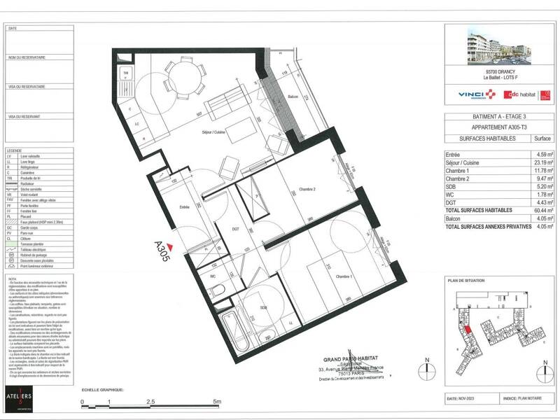 Maison à louer, 60m², DRANCY