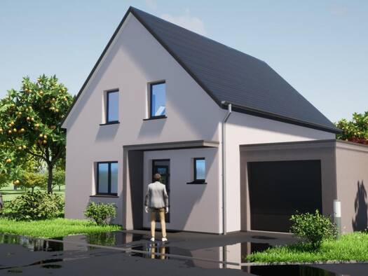 Terrain avec maison neuve à vendre 296 839 € 5 pièces 3 chambres 90 m² Bergholtz 68500