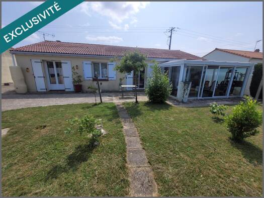 Maison de plain-pied à vendre 164 000 € 4 pièces 3 chambres 97 m² 914 m² de terrain Viennay 79200