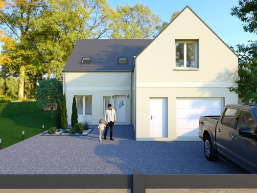 Terrain avec maison neuve à vendre 380 710 € 7 pièces 5 chambres 157,9 m² 878 m² de terrain Bézu-la-Forêt 27480