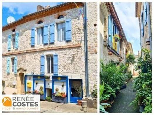 Maison en viager occupé Bouquet 21 603 € 4 pièces 2 chambres 82 m² 1 698 m² de terrain Bourg-de-Visa 82190