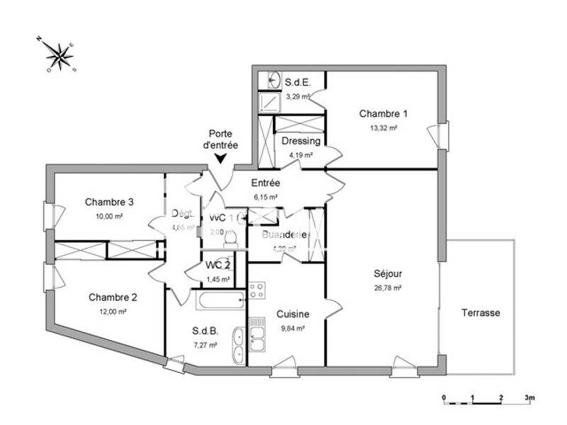 Maison à louer, 106m², DRAVEIL