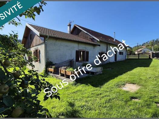 Maison de plain-pied à vendre 129 000 € 3 pièces 2 chambres 81 m² 3 920 m² de terrain Biffontaine 88430