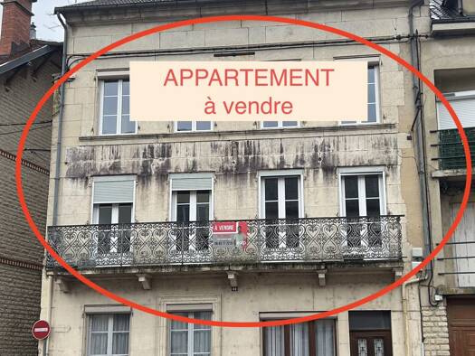 Appartement à vendre 57 000 € 3 pièces 2 chambres 70 m² Étage 1/2 Ouest Châtillon-sur-Seine 21400