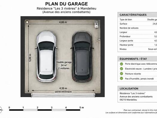 Parking à vendre 54 800 € 24 m² Aiglun 06210