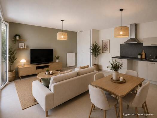 Appartement à vendre 189 000 € 3 pièces 2 chambres 65 m² Étage 1/4 Ovalie - Bagatelle - Pas du Loup Montpellier 34070