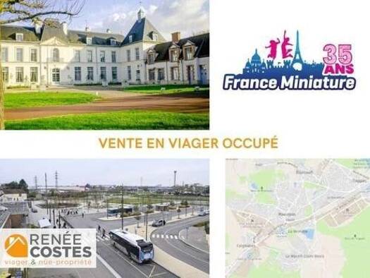 Maison en viager occupé Bouquet 72 950 € 4 pièces 2 chambres 90 m² 340 m² de terrain Orly Parc La Verrière 78320