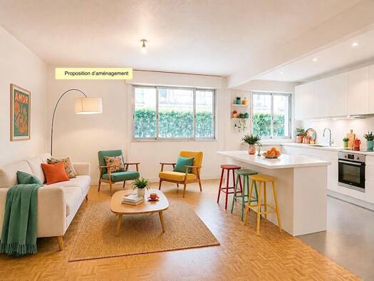 Appartement à vendre 287 000 € 2 pièces 1 chambre 38 m² RDC/6 Mouton Duvernet Paris 14ème arrondissement 75014