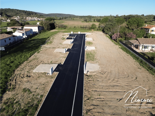 Terrain constructible viabilisé à vendre 94 900 € 500 m² de terrain Connaux 30330