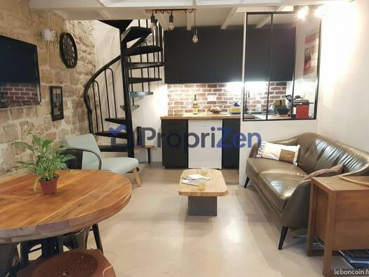 Loft à louer 1 430 € 2 pièces 1 chambre 32 m² RDC Belleville-Saint Maur Paris 11ème arrondissement 75011