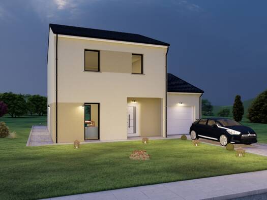 Terrain avec maison neuve à vendre 266 000 € 5 pièces 3 chambres 100,1 m² Jezainville 54700