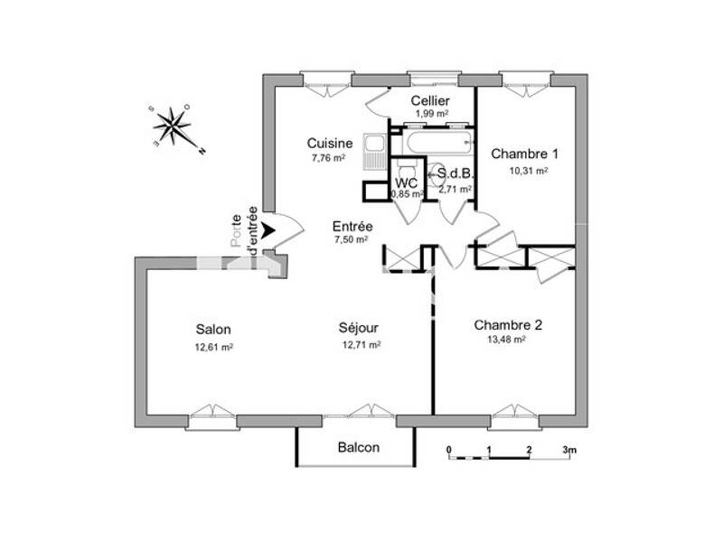 Maison à louer, 70m², GUILHERAND GRANGES