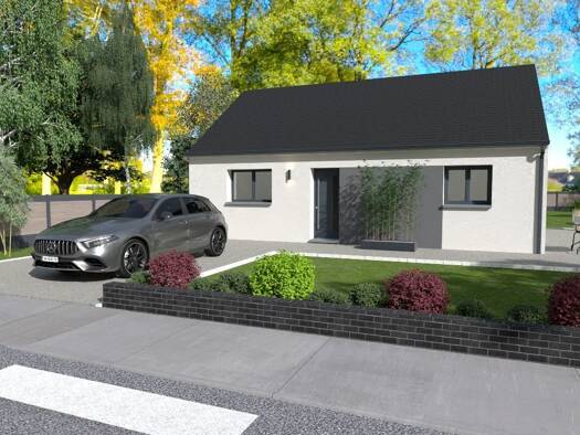 Terrain avec maison neuve à vendre 163 000 € 4 pièces 2 chambres 66,5 m² 1 050 m² de terrain Chivres-Val 02880
