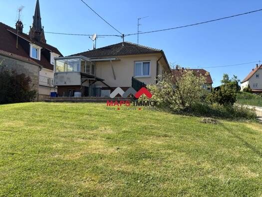 Maison de plain-pied à vendre 217 300 € 5 pièces 3 chambres 93 m² 536 m² de terrain Balbronn 67310