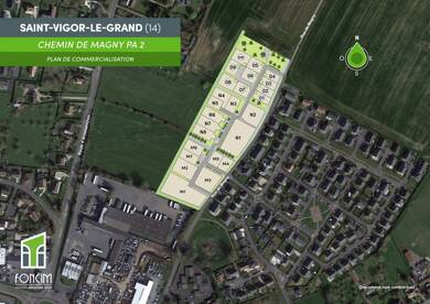 Terrain viabilisé à vendre 72 600 € 384 m² de terrain Saint-Vigor-le-Grand 14400