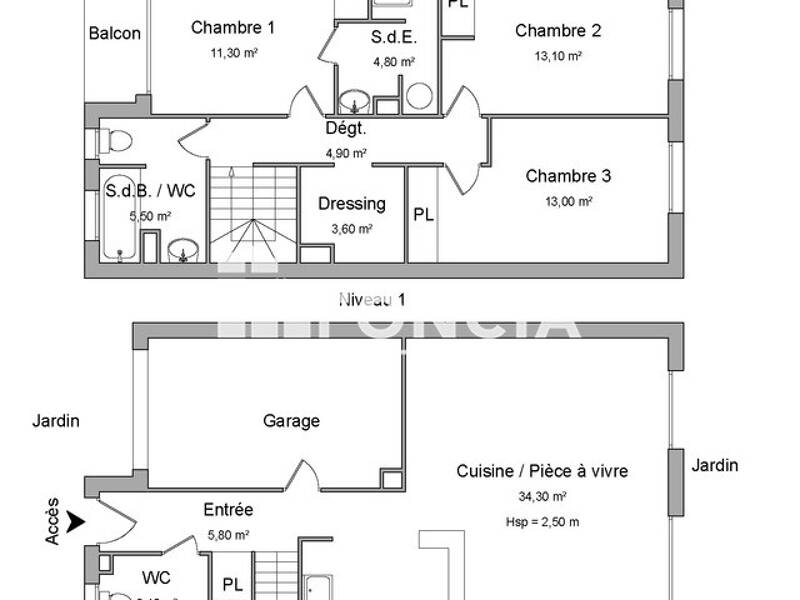 Maison à louer, 99m², VILLENAVE D'ORNON