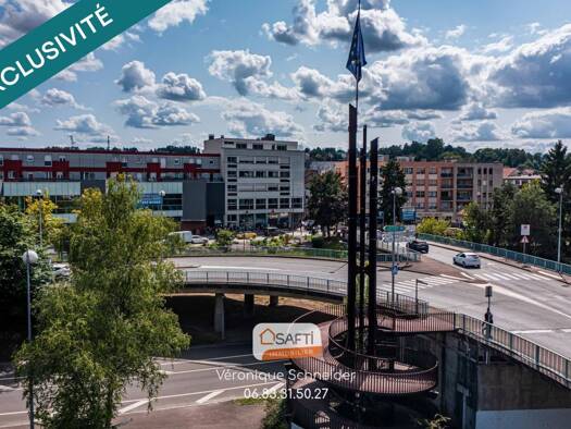 Appartement à vendre 110 000 € 6 pièces 3 chambres 132 m² 3ème étage Centre Ville Sarreguemines 57200