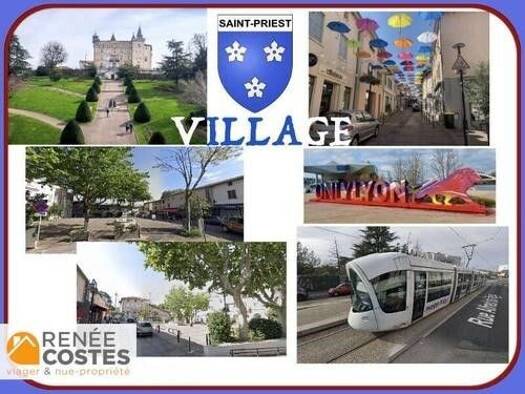 Appartement en viager occupé Bouquet 49 880 € 2 pièces 1 chambre 60 m² Étage 3/3 Le Village St Priest 69800