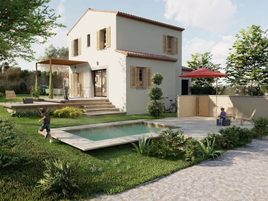 Terrain avec maison neuve à vendre 274 000 € 4 pièces 3 chambres 80 m² 430 m² de terrain Popian 34230