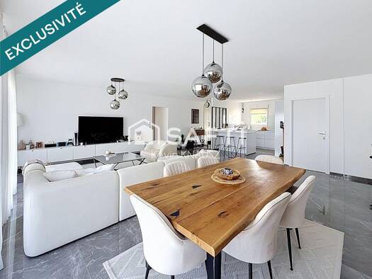 Maison de plain-pied à vendre 379 000 € 8 pièces 3 chambres 141 m² 900 m² de terrain Vry 57640