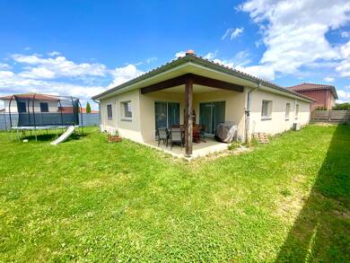 Maison de plain-pied à vendre 490 000 € 5 pièces 4 chambres 119 m² 682 m² de terrain Tramoyes 01390