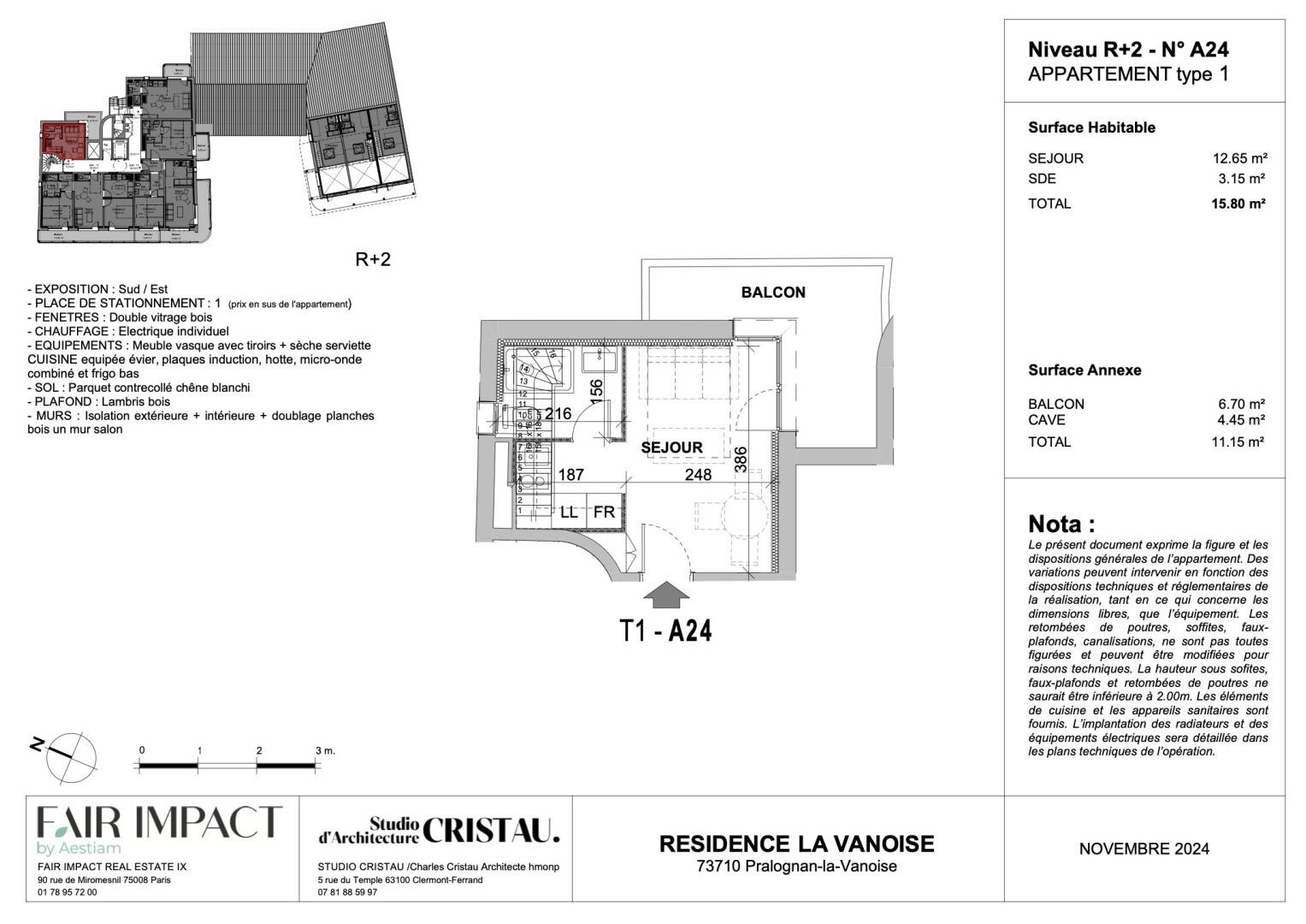 Maison à vendre, 16m², PRALOGNAN LA VANOISE