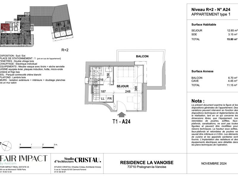 Maison à vendre, 16m², PRALOGNAN LA VANOISE