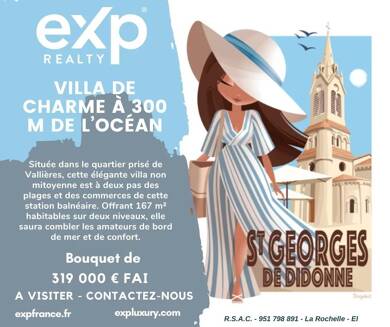 Maison en viager occupé Bouquet 319 000 € 6 pièces 3 chambres 167 m² 292 m² de terrain Saint-Georges-de-Didonne 17110