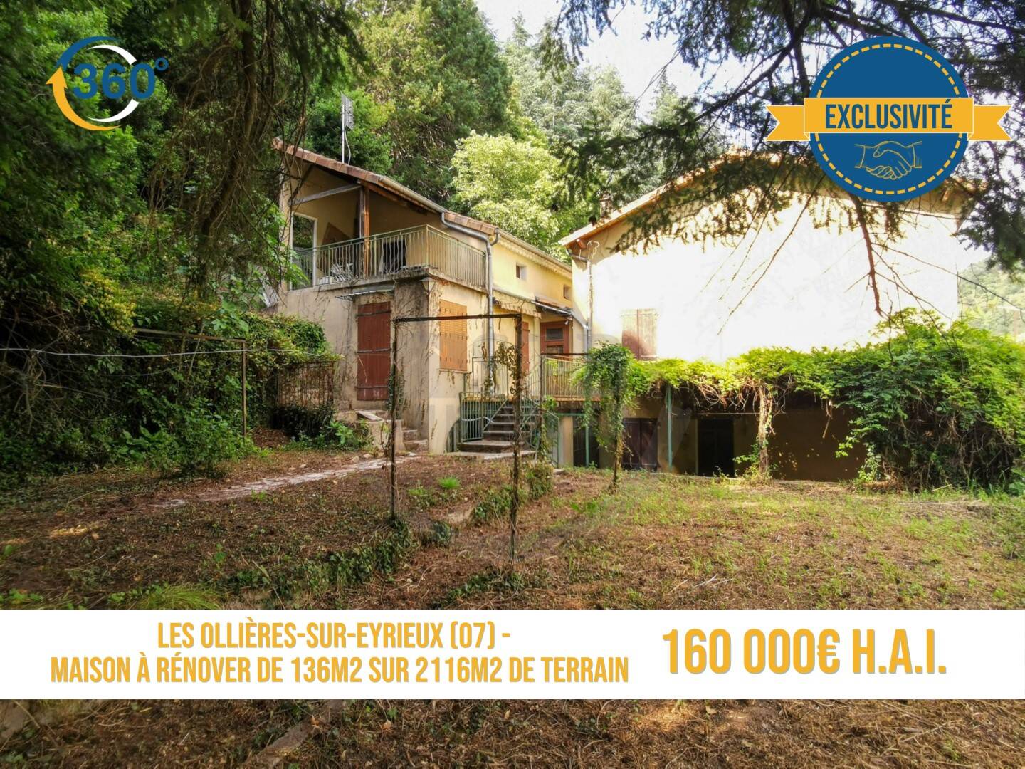 Maison à vendre, 136m², LES OLLIERES SUR EYRIEUX