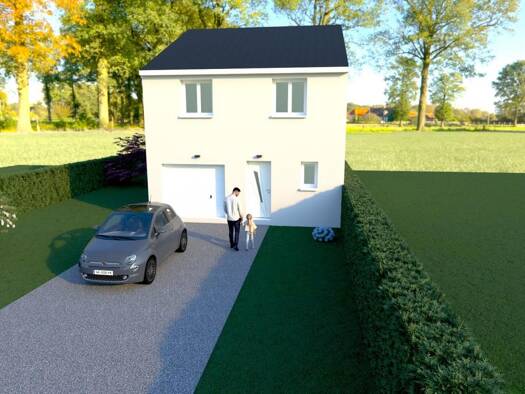 Terrain avec maison neuve à vendre 235 000 € 5 pièces 1 chambre 95 m² 492 m² de terrain Château-Salins 57170